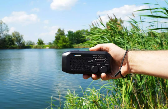 Blaupunkt Retro Solar cu USB Negru