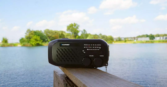 Blaupunkt Retro Solar cu USB Negru