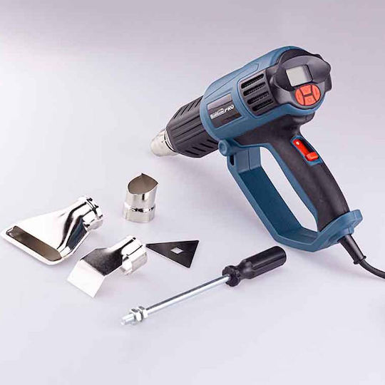 Bormann Pro BHG3100 Πιστόλι Θερμού Αέρα 2000W με Ρύθμιση Θερμοκρασίας εως και 650°C