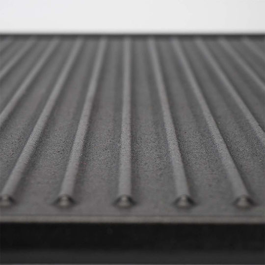 Bormann BBQ1200 Baking Plate Double Sided with Cast Iron Flat & Grill Surface 44x22.5cm