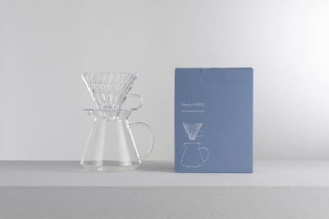 Glass Brewing Kit – Glass Coffee Dripper & Hario V60 Carafe Set 21023 00031570