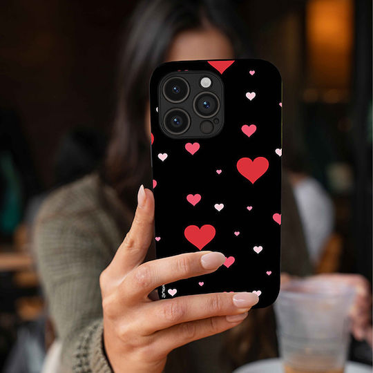 Carcasă Seria Sonique Heart pentru Honor 90 Smart 5G Honor X7b Negru