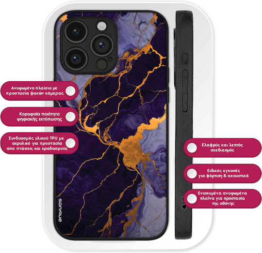 Θήκη Sonique Marble Series Honor 70 Lite 5g Μωβ