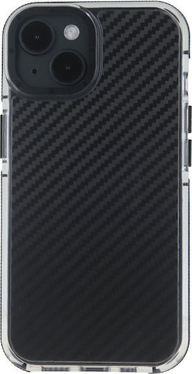 TelForceOne Acrylic Carbon Back Cover Σιλικόνης Μαύρο (iPhone 17e / 16e)