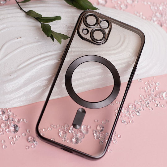 TelForceOne Chrome Mag Back Cover Metallic 1.5mm Black (iPhone 17e / 16e)