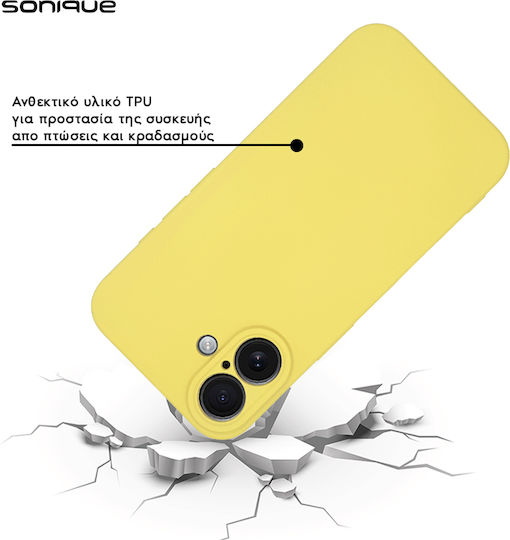 Sonique Liquid Back Cover Σιλικόνης Κίτρινο (iPhone 11 Pro Max)