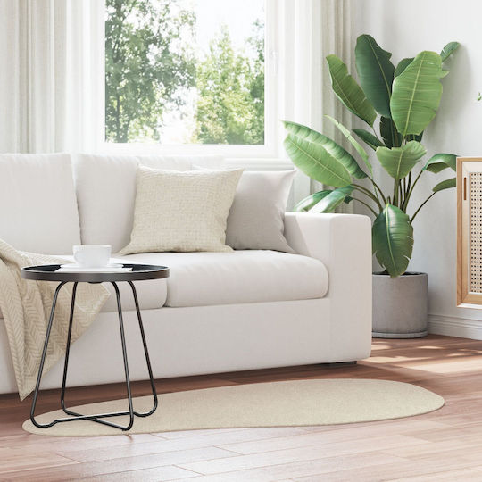 vidaXL Teppich Außenbereich Rechteckig Wolle Beige