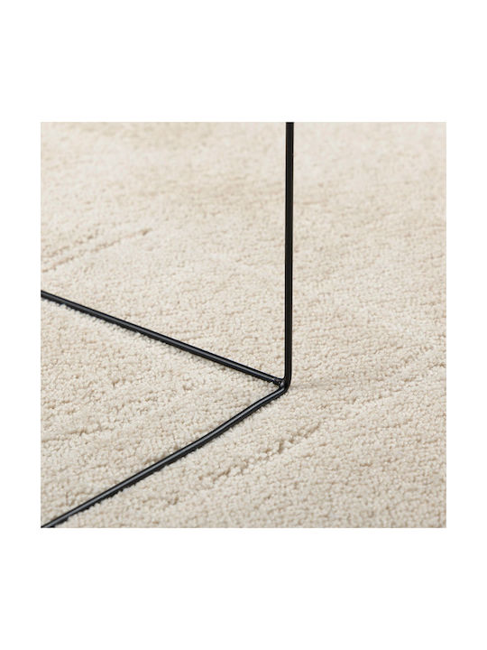 vidaXL Rug Outdoor Rectangular Wool Beige