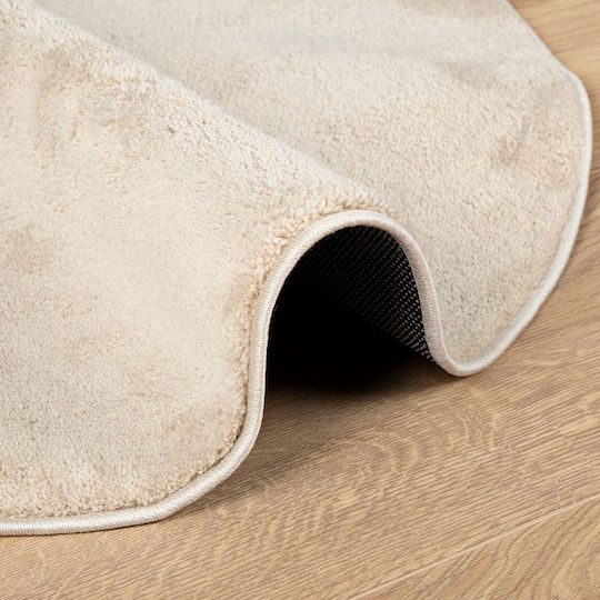 vidaXL Teppich Außenbereich Rechteckig Wolle Beige