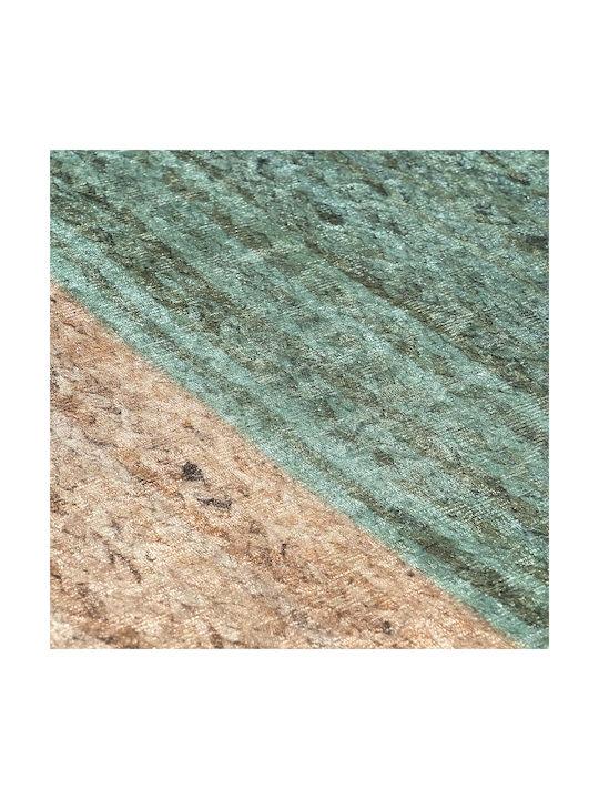 Beauty Home Non-Slip Runner Rug Green Beige 65x150cm 9139-67X150-Veraman
