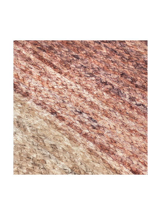 Beauty Home Non-Slip Runner Rug Beige Pink 65x150cm 9139-67X150-Pink