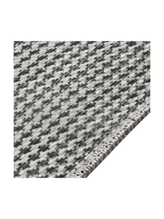 Beauty Home Rutschfest Wohnzimmer Teppich Rechteckig Schwarz Beiget 65x150cm