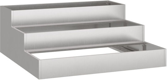 vidaXL Ghiveci Metal 90x90x35cm.