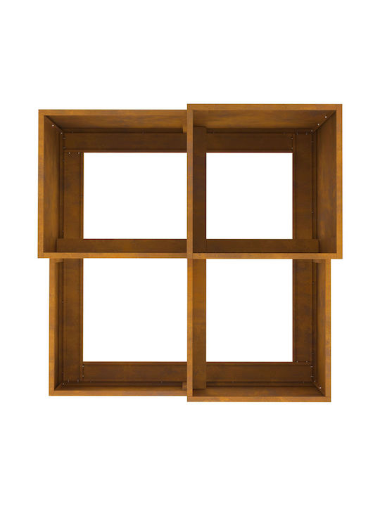 vidaXL Γλάστρα Μεταλλική Πράσινη 100x100x60εκ.
