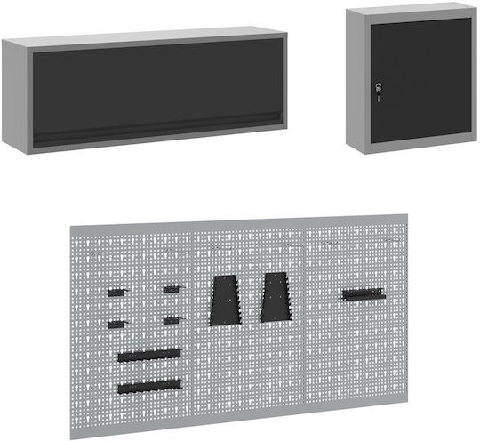 Vidaxl Set de Lucru 8 Piese Negru Oțel Negru