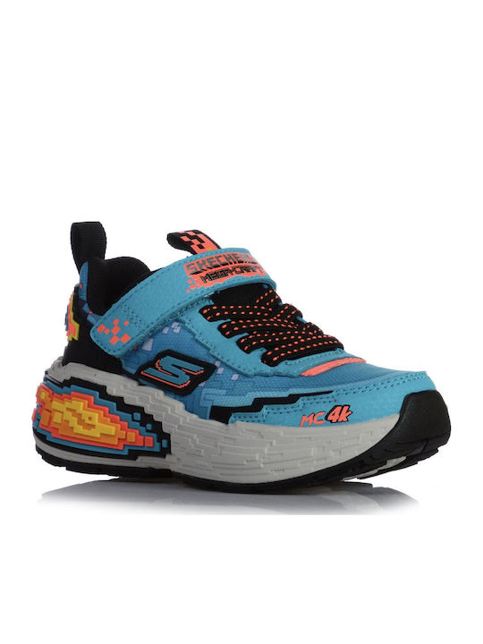 Kids Sneakers with Scratch Turquoise