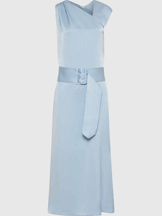 Βραδινό Φόρεμα Σατέν Light Blue