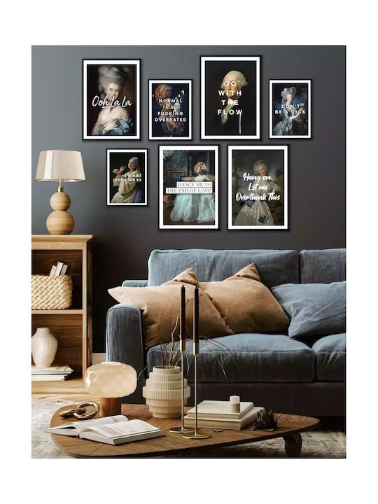 Quote Poster Normal Is So Fucking Overrated Pst25197 21cm X 30cm White PVC Frame