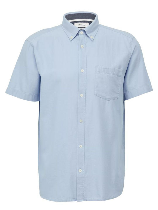 Κοντομάνικο Πουκάμισο σε Κανονική Γραμμή Light Blue