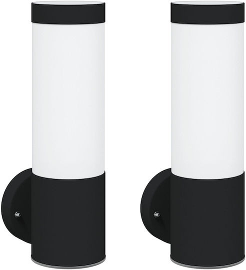 vidaXL Стенно Външно Осветително Тяло LED IP44 8.5x12x27εκ.