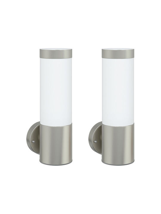 vidaXL Wall-Mounted Outdoor Light LED IP44 with Warm White Light 8.5x12x27εκ.