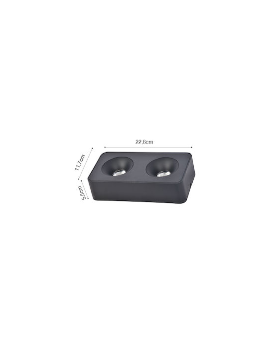 Inlight Metallic Recessed Spot with Integrated LED and Natural White Light Black 1pcs