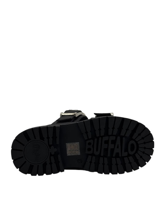 Women's Flat Sandals in Black Color