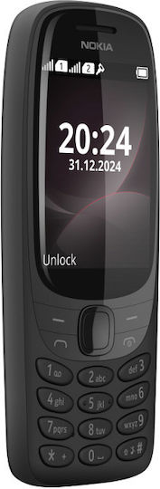 Nokia 6310 (2025) Две SIM карти Мобилен телефон с Бутони (Меню на английски език) Черен