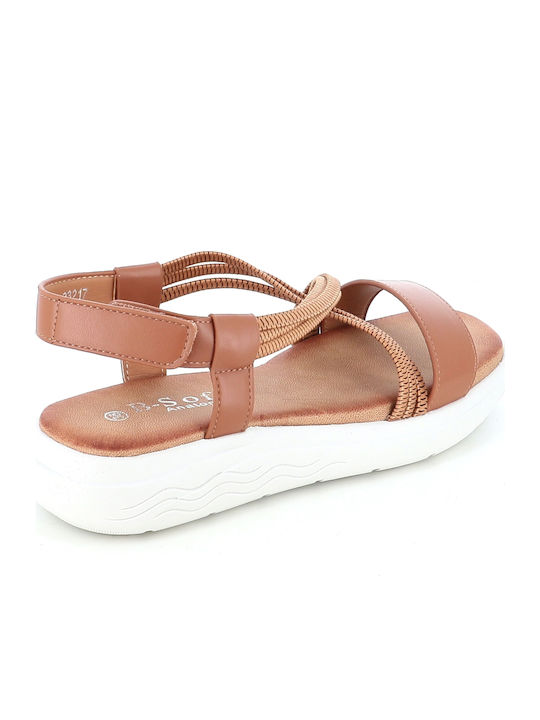 Women's Flat Sandals Anatomic in Brown Color