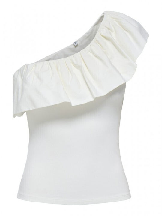 Women's Cotton Sleeveless Blouse Cloud Dancer