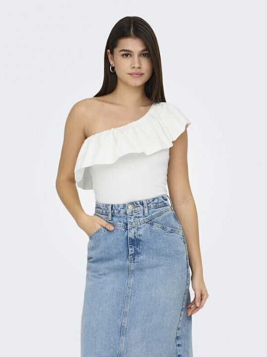 Women's Cotton Sleeveless Blouse Cloud Dancer