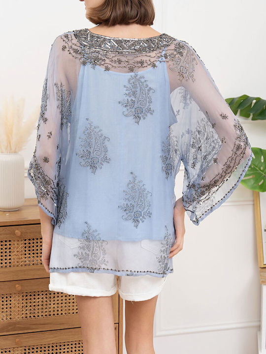 Cotton Tunic Light Blue