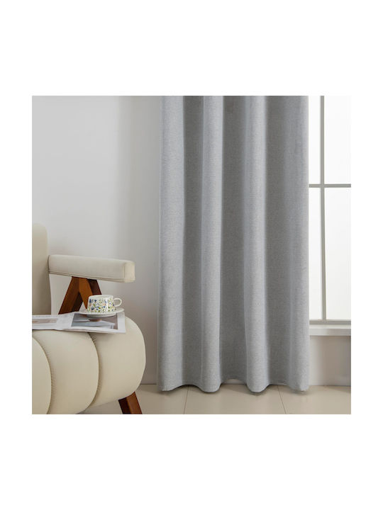 Beauty Home Perdea Opacă Cu Capse Elite Art 8392 Gri 140x270 cm