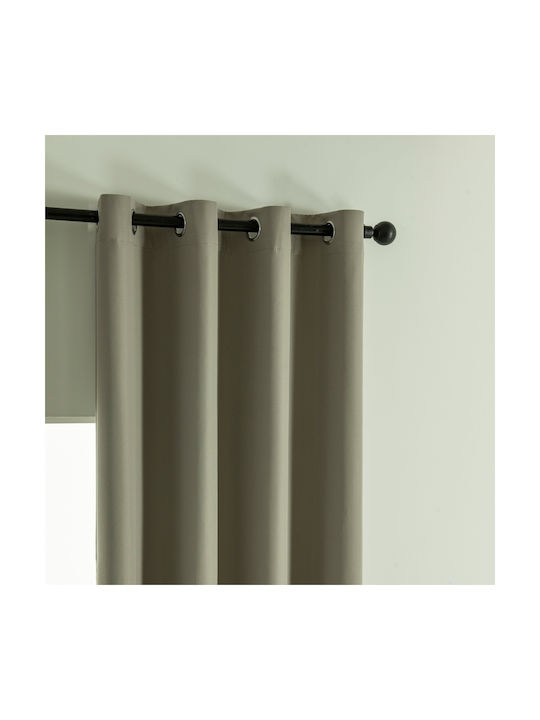 Beauty Home Blackout Curtain with Grommets Soft Art 8391 Beige 140x270cm