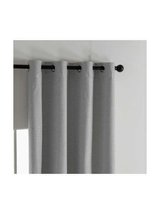 Beauty Home Perdea Opacă Cu Capse Elite Art 8392 Gri 140x270 cm