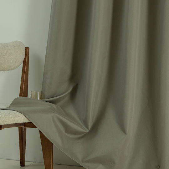 Beauty Home Curtain with Grommets Soft Art 8391 Beige 140x270cm