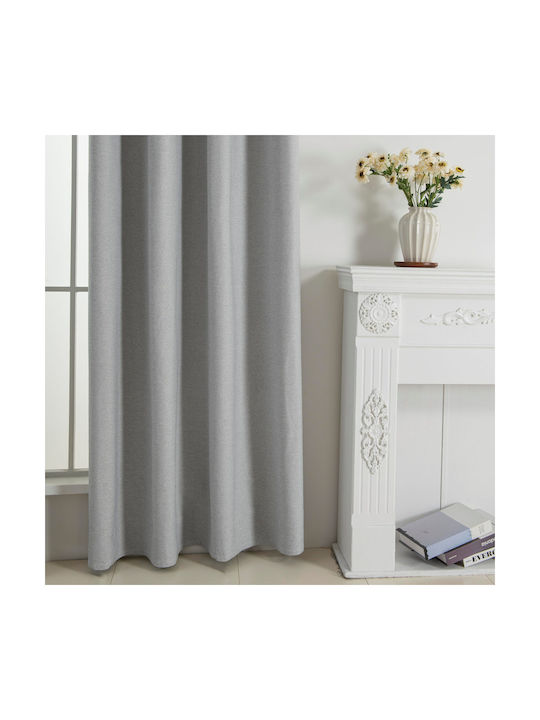 Beauty Home Perdea Opacă Cu Capse Elite Art 8392 Gri 140x270 cm