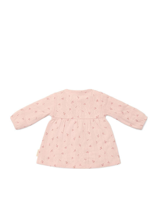 Fairy Flowers Children's Dress Long Sleeve Floral Pink