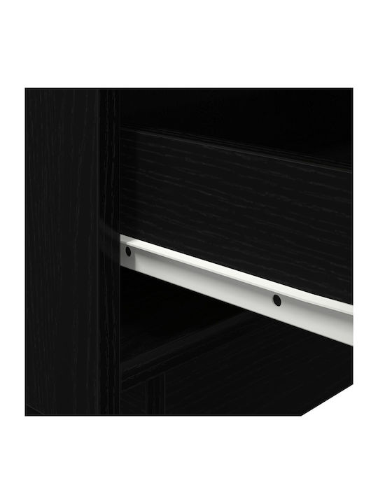 Noptiere din Lemn Masiv Black oak 2buc 45x40x55cm