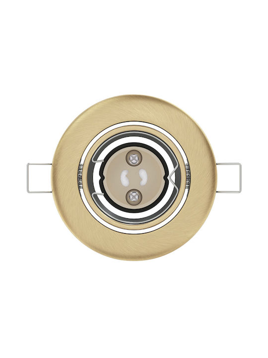 vidaXL Paralelogram Metalic Spot Încorporat Bronz 9x9cm. 1buc
