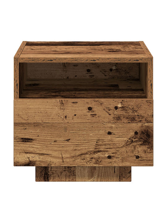 Κομοδίνα Ξύλινα Παλιό ξύλο 2τμχ 40x39x37cm