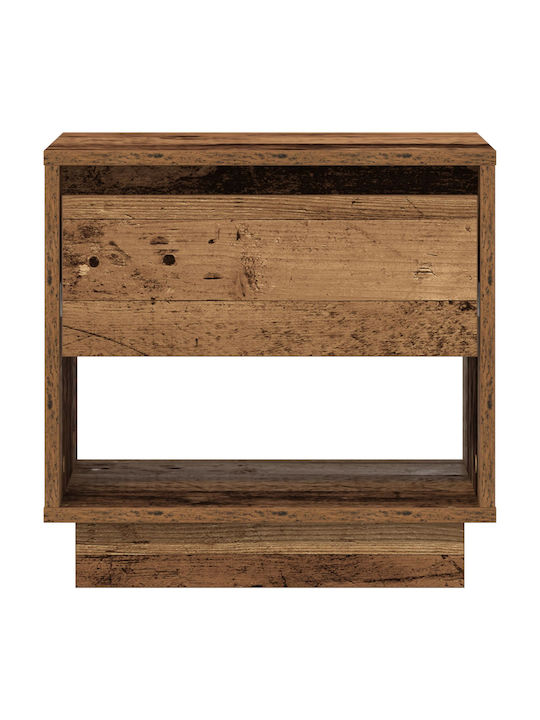 Κομοδίνο από Μασίφ Ξύλο Παλιό ξύλο 45x34x44cm