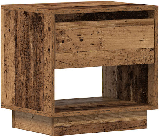 Κομοδίνο από Μασίφ Ξύλο Παλιό ξύλο 45x34x44cm