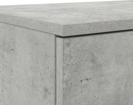 Noptieră Beton gri 160x36.5x16.5cm