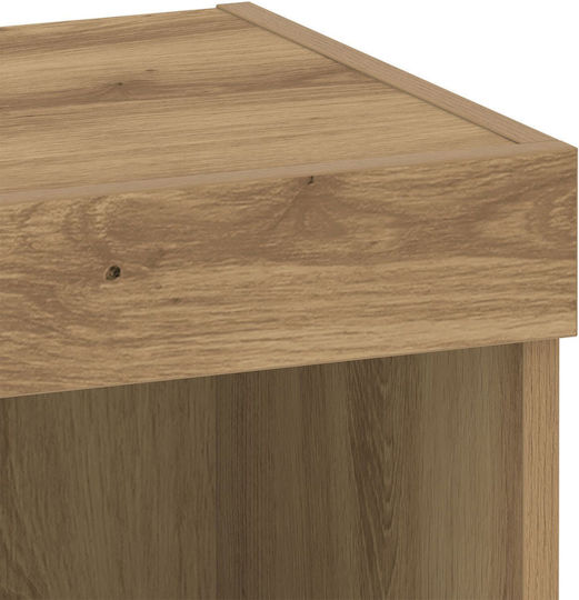 Wooden Bedside Tables Brown Oak 2 Pieces 40x30x30cm
