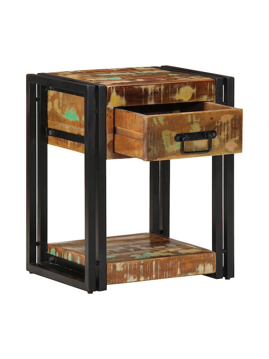 Κομοδίνα από Μασίφ Ξύλο Πολύχρωμα 2τμχ 40x35x50cm 4016691