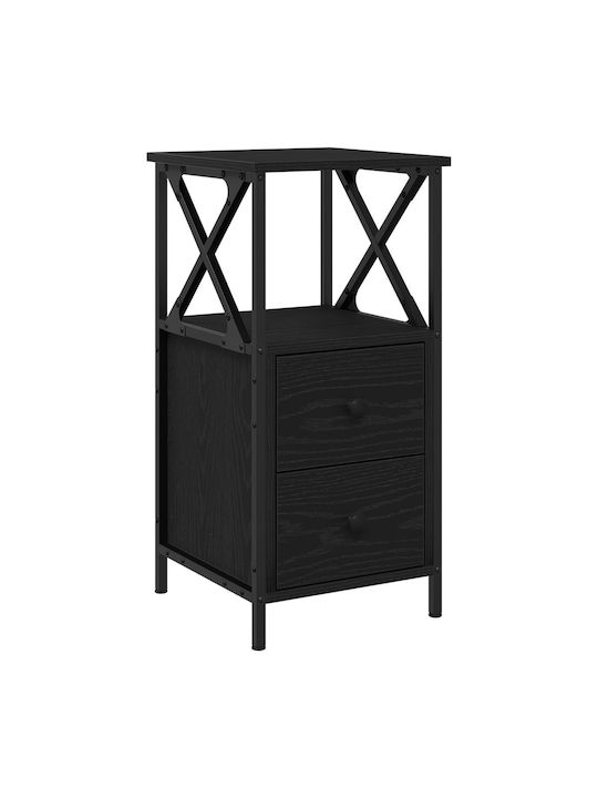 Комод Дървен с Метални Крака Black oak 34x35.5x70см