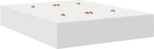 Υπόστρωμα Διπλό για Στρώμα 140x200cm Λευκή