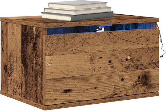 Κομοδίνα Ξύλινα Παλιό ξύλο 2τμχ 30x50x36cm