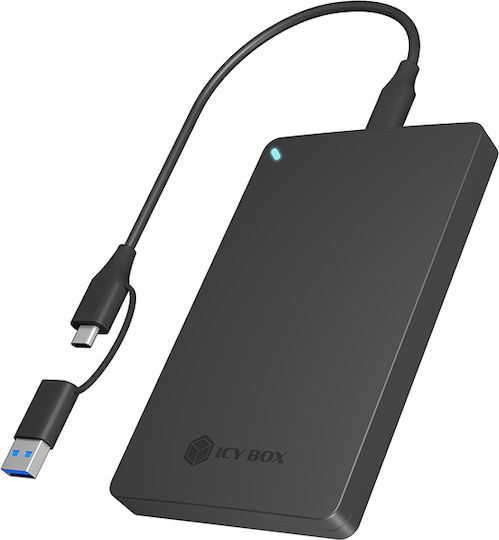 Icy Box Θήκη για Σκληρό Δίσκο 2.5" SATA III με σύνδεση SATA / USB 3.2 / Serial